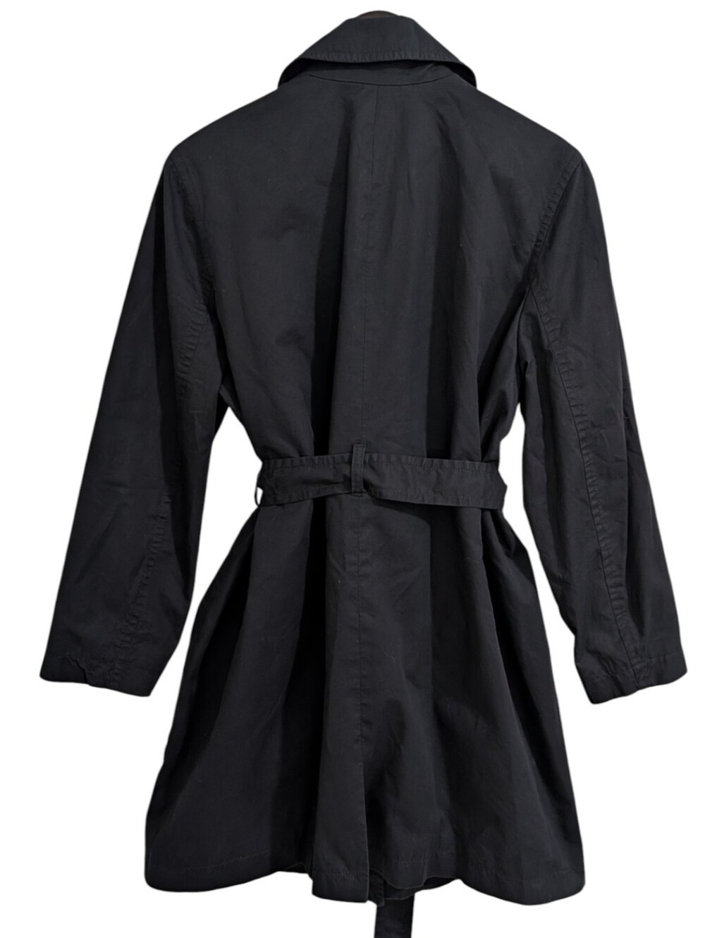 J.Crew Factory Women's Classic Double-Breasted Cotton Trench Coat Size 16 - Picture 4 of 9